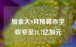 加拿大9月预算赤字收窄至31.7亿加元