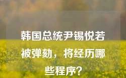 韩国总统尹锡悦若被弹劾，将经历哪些程序？