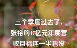 三个季度过去了，张裕的47亿元年度营收目标连一半也没实现