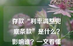 存款“利率调整兜底条款”是什么？影响谁？一文看懂