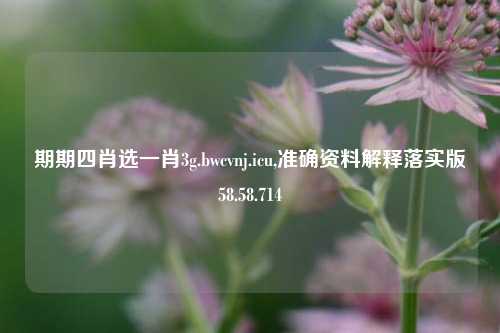 期期四肖选一肖3g.bwcvnj.icu,准确资料解释落实版58.58.714